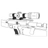 Консольные кольца Vector Optics 30 мм (1,25'') на планку Weaver (XASR-3016) 8