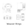 Консольные кольца Vector Optics 30 мм (1,25'') на планку Weaver (XASR-3016) - фото 9