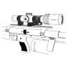 Консольные кольца Vector Optics 30 мм (с регулировкой высоты) на планку типа "ласточкин хвост" (XASR-3065) - фото 8