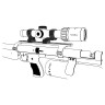 Консольные кольца Vector Optics 30 мм (1,25'') на планку типа "ласточкин хвост" 11 мм (XASR-3017) 8