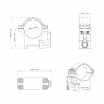 Крепление Vector Optics 30 mm STEEL LOW WEAVER QD RINGS (XASR-SQ11) 6