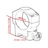 Кольца Vector Optics 30 мм, на Weaver, низкие (SCTM-27) - фото 5