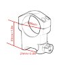Кольца Vector Optics 30 мм, на Weaver, высокие (SCTM-08) 4