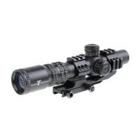 Прицел оптический Veber Black Russian 1-4х24 RG загонник (26245) - миниатюра