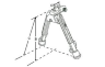 Сошки UTG LEAPERS 360° на Weaver (Medium) (TL-BP01) 7