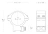 Крепления Hawke 30мм на планку 9-11мм Med (средние) (22107) 2