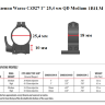 Крепления Warne CZ527 1" 25,4 мм QD Medium (1B1LM) - фото 4