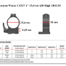 Крепления Warne CZ527 1" 25,4 мм QD High (2B1LM) - фото 4