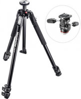 Штатив Manfrotto1 с 3D головой MH804-3W, алюминий, чёрный (MK190X3-3W1) - миниатюра