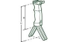 Сошки-рукоять Leapers UTG на WEAVER (MNT-DG01Q) 5