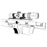 Консольные кольца Vector Optics 30 мм (с регулировкой высоты) на планку Weaver (XASR-3060) - фото 8